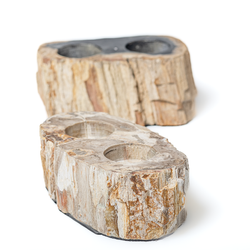 Świecznik marmurowy Kandil Double, 9x15x7 cm