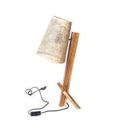 Bambusowa lampka na biurko Malam